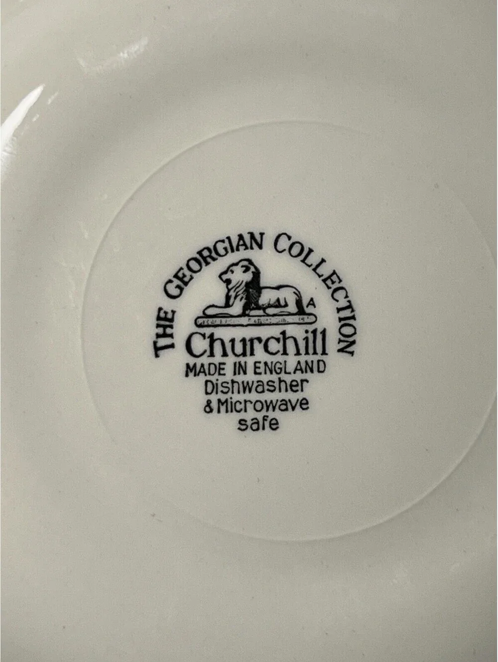 Churchill England 1980s 7 Bread Plates Georgian Collection Finlandia Blue White